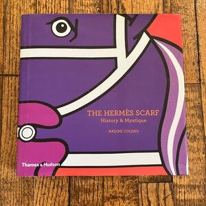 Hermès Scarf Book in Purple and White